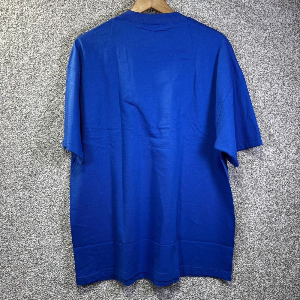 Vintage Kansas Jayhawks Shirt Mens XL Blue NCAA Basketball The Cotton Exchange - Picture 7 of 7